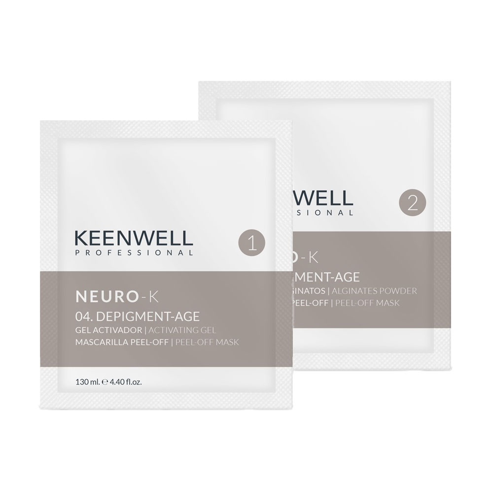 Депігментувальна альгінатна маска для обличчя Keenwell Neuro-K Depigment-Age 04, 130 мл + 15 г